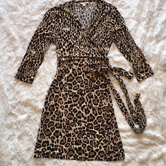 animal print dress banana republic